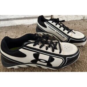 Women's Spine Glyde TPU CC White/Black Softball/Baseball Metal Cleats Size 7